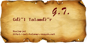 Gál Talamér névjegykártya